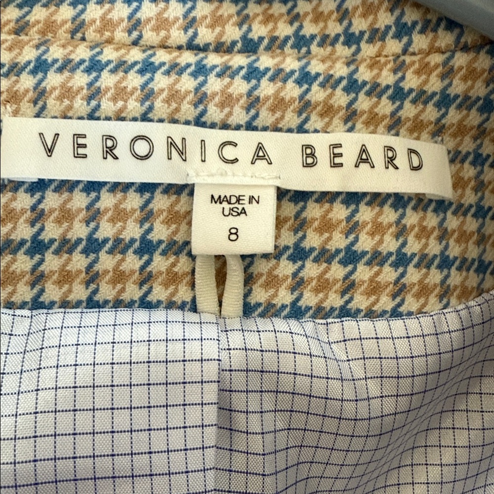 Veronica Beard Cutaway Dickey Jacket in Blue Multi, Size 8 - Picture 10 of 11